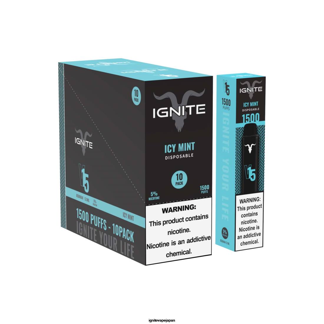 IGNITE V15 VAPEペン10本パック アイシーミント 8F0V102 - IGNITE Vape Tokyo