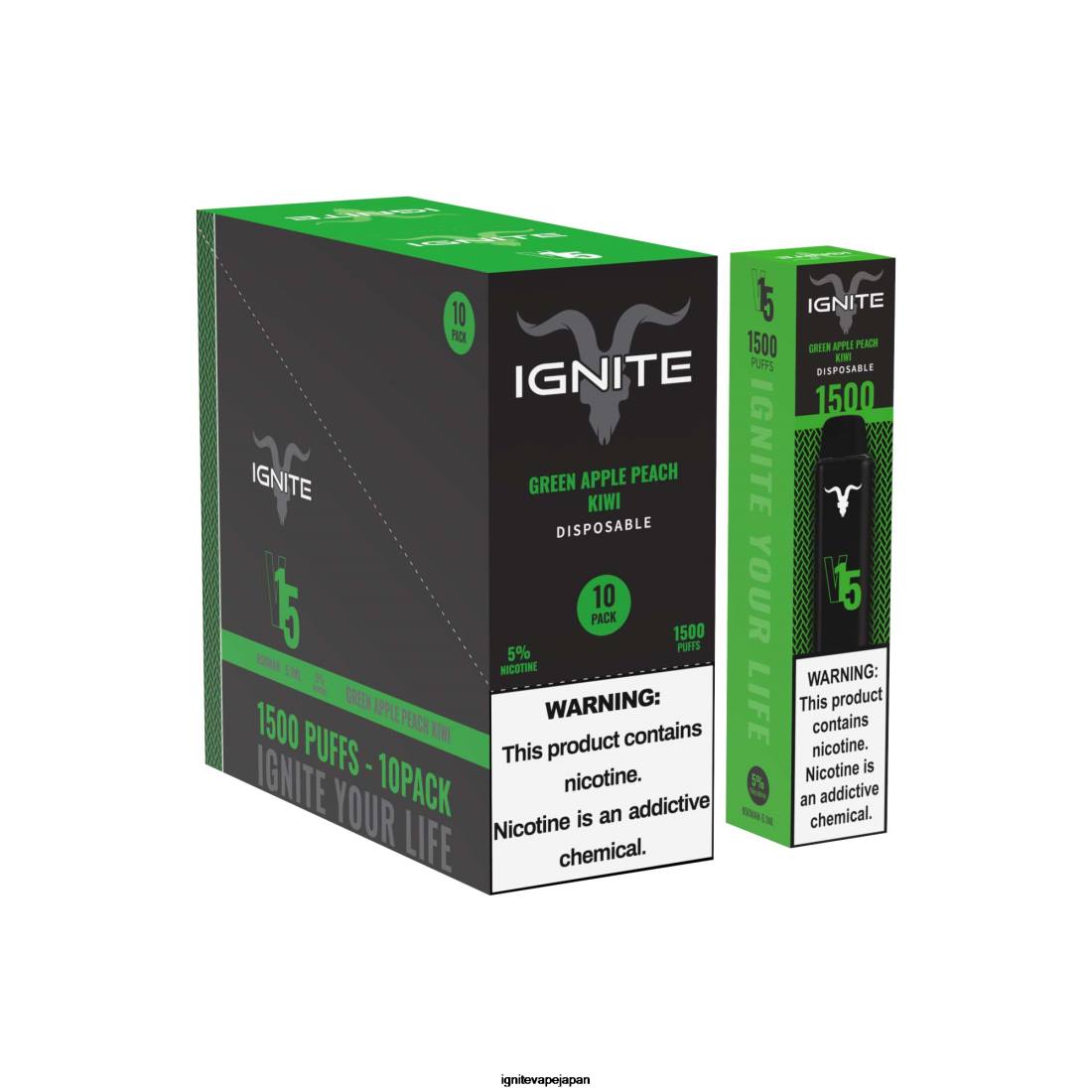 IGNITE V15 VAPEペン10本パック メントール 8F0V103 - IGNITE Vape Price