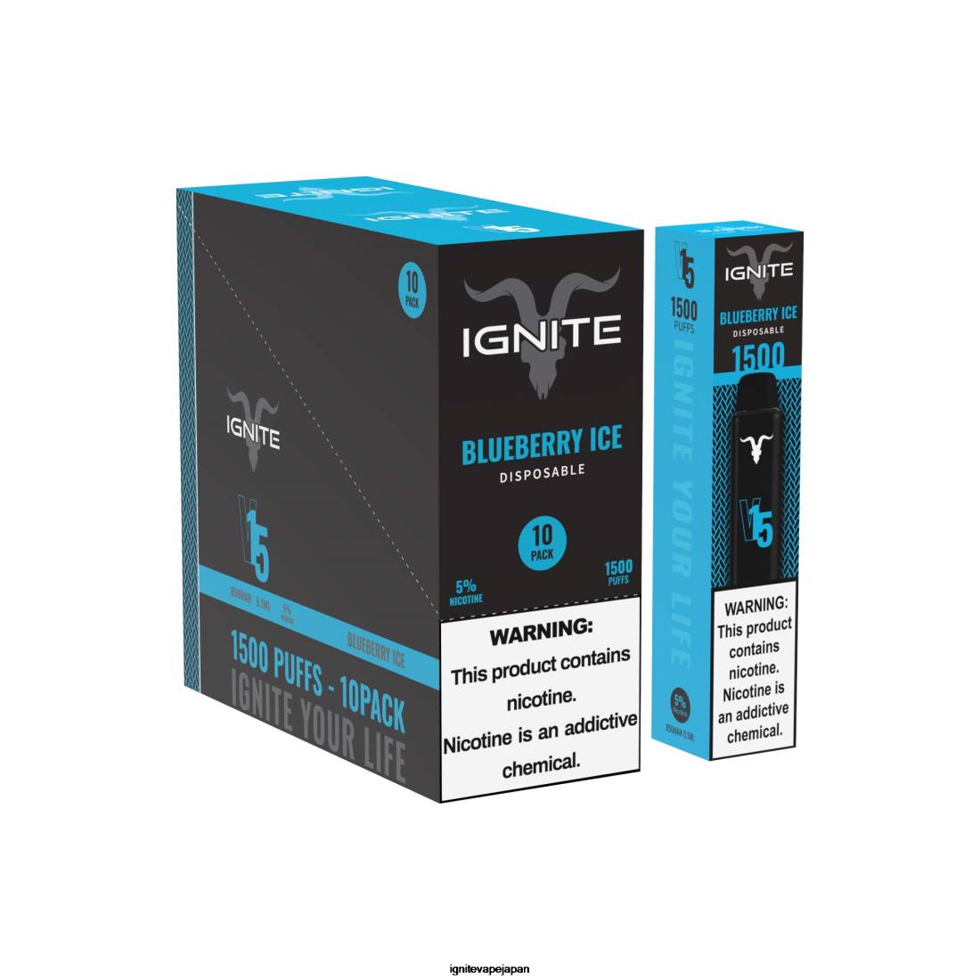 IGNITE V15 VAPEペン10本パック ブルーベリーアイス 8F0V97 - IGNITE Vape Japan