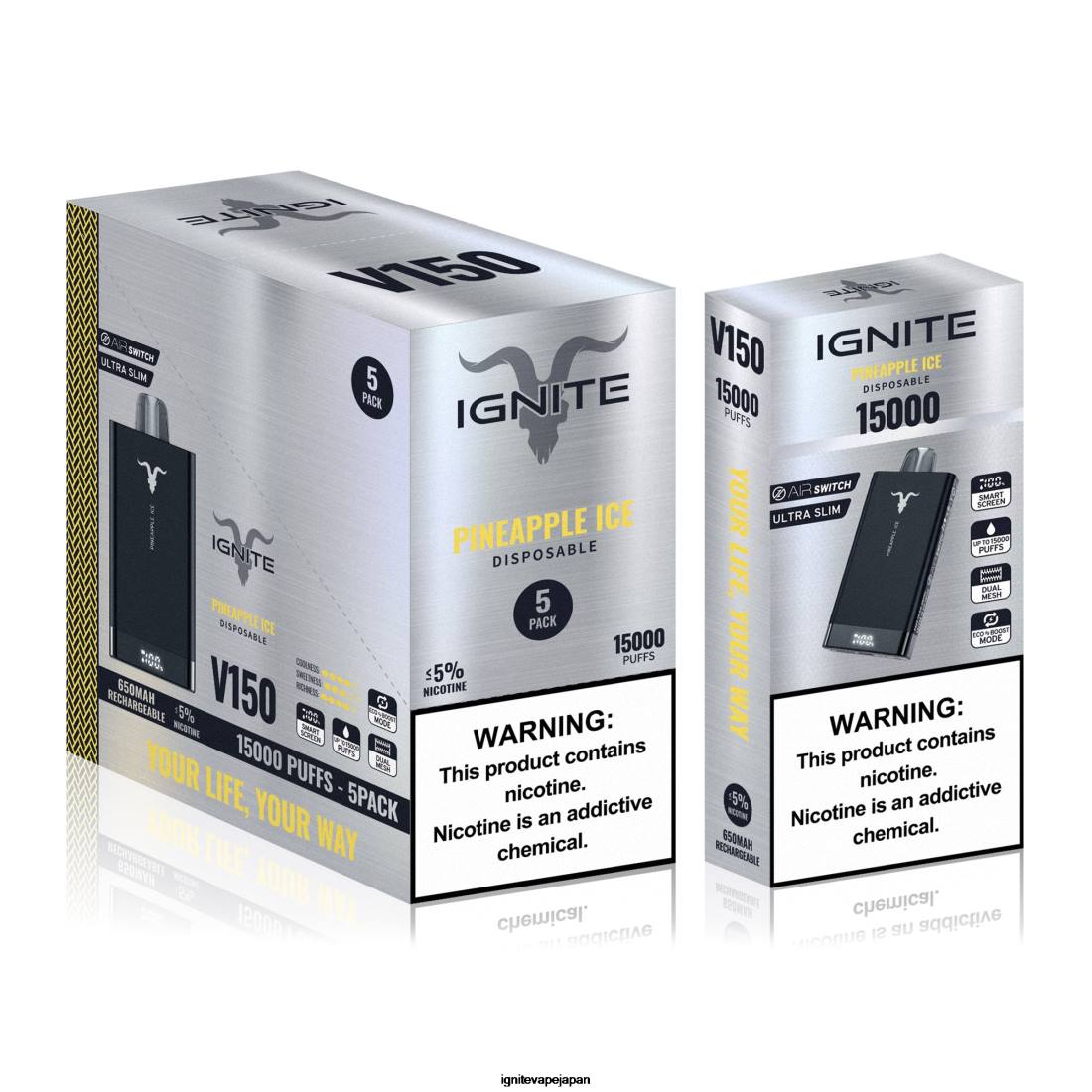 IGNITE V150 VAPEペン5本パック イチゴキウイ 8F0V92 - IGNITE Vape Tokyo
