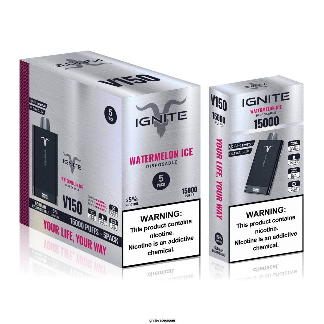 IGNITE V150 VAPEペン5本パック イチゴキウイ 8F0V92 - IGNITE Vape Tokyo