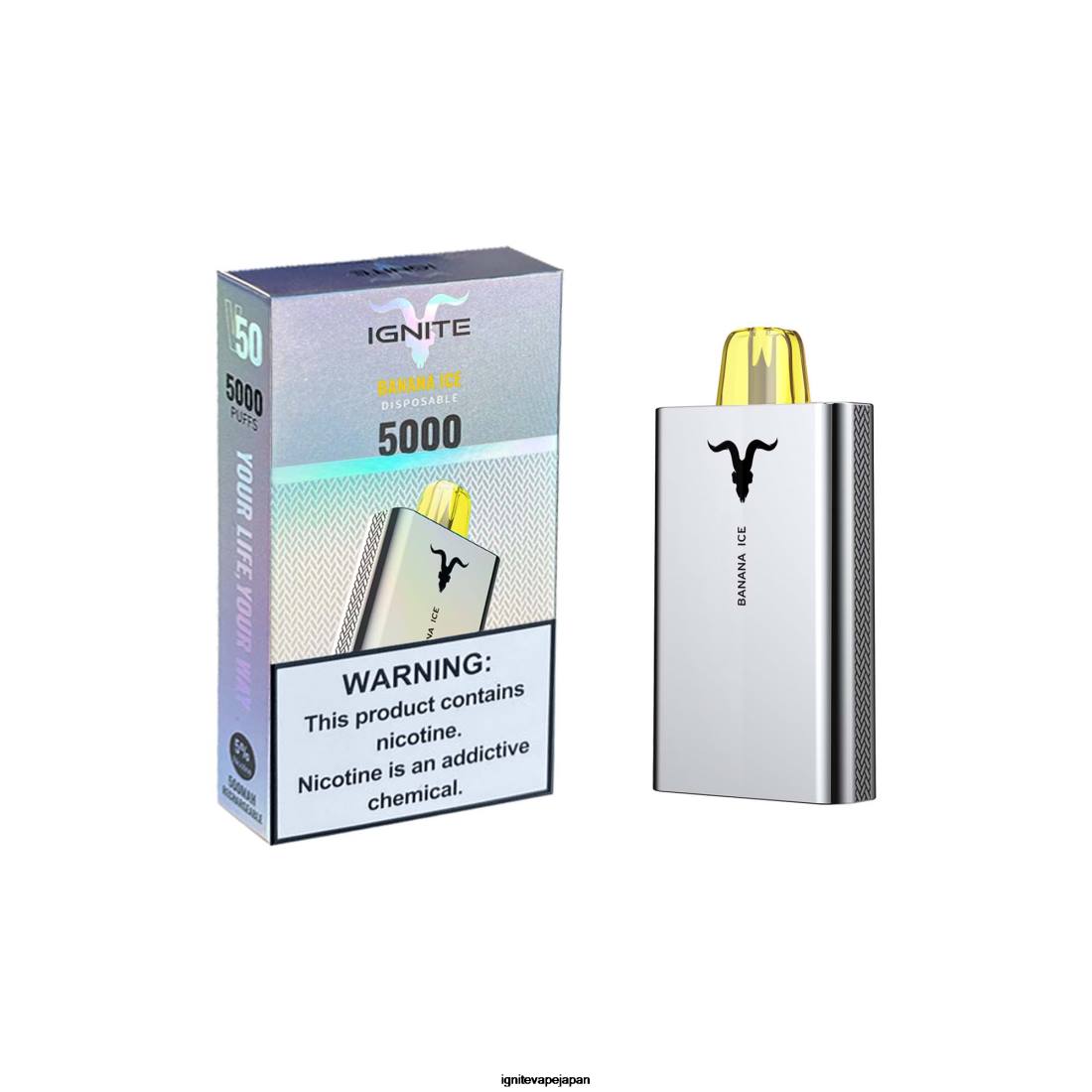 IGNITE V50 ベイプペン バナナアイス 8F0V153 - IGNITE Vape Price