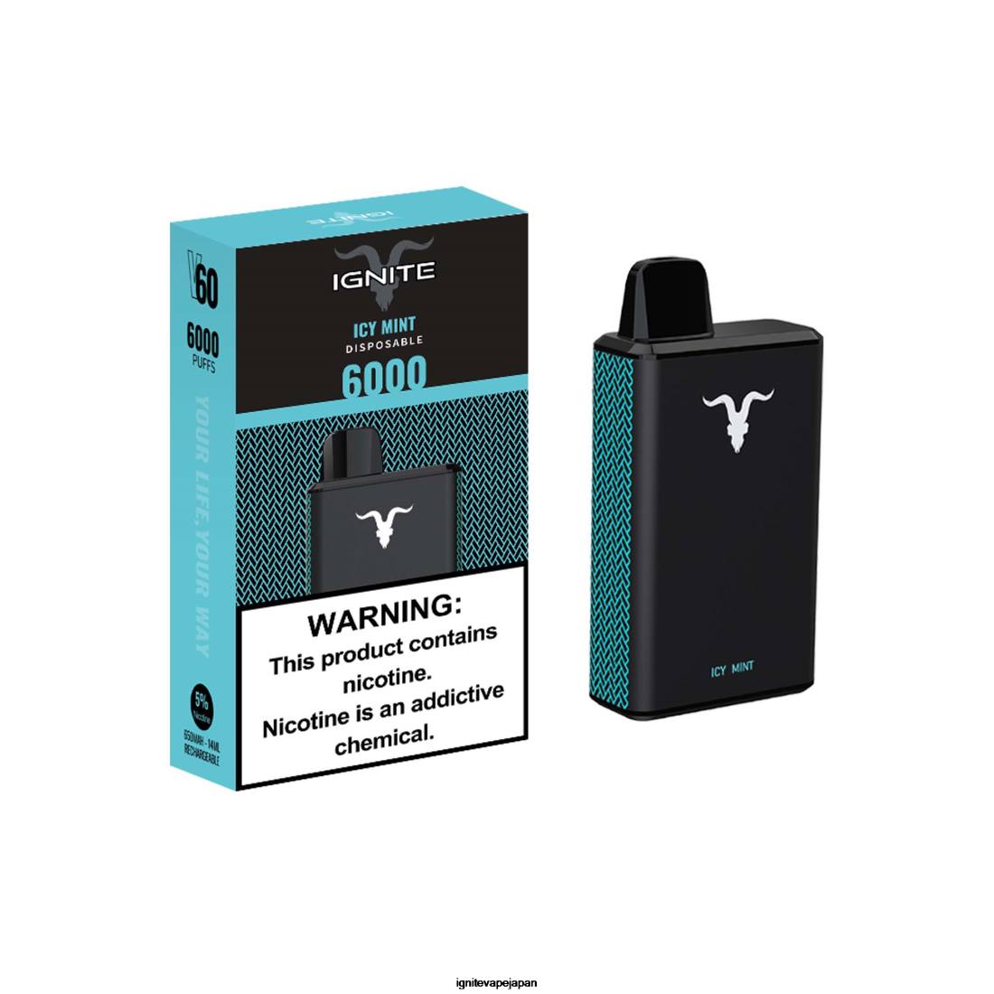 IGNITE V60 ベイプペン アイシーミント 8F0V33 - IGNITE Vape Price
