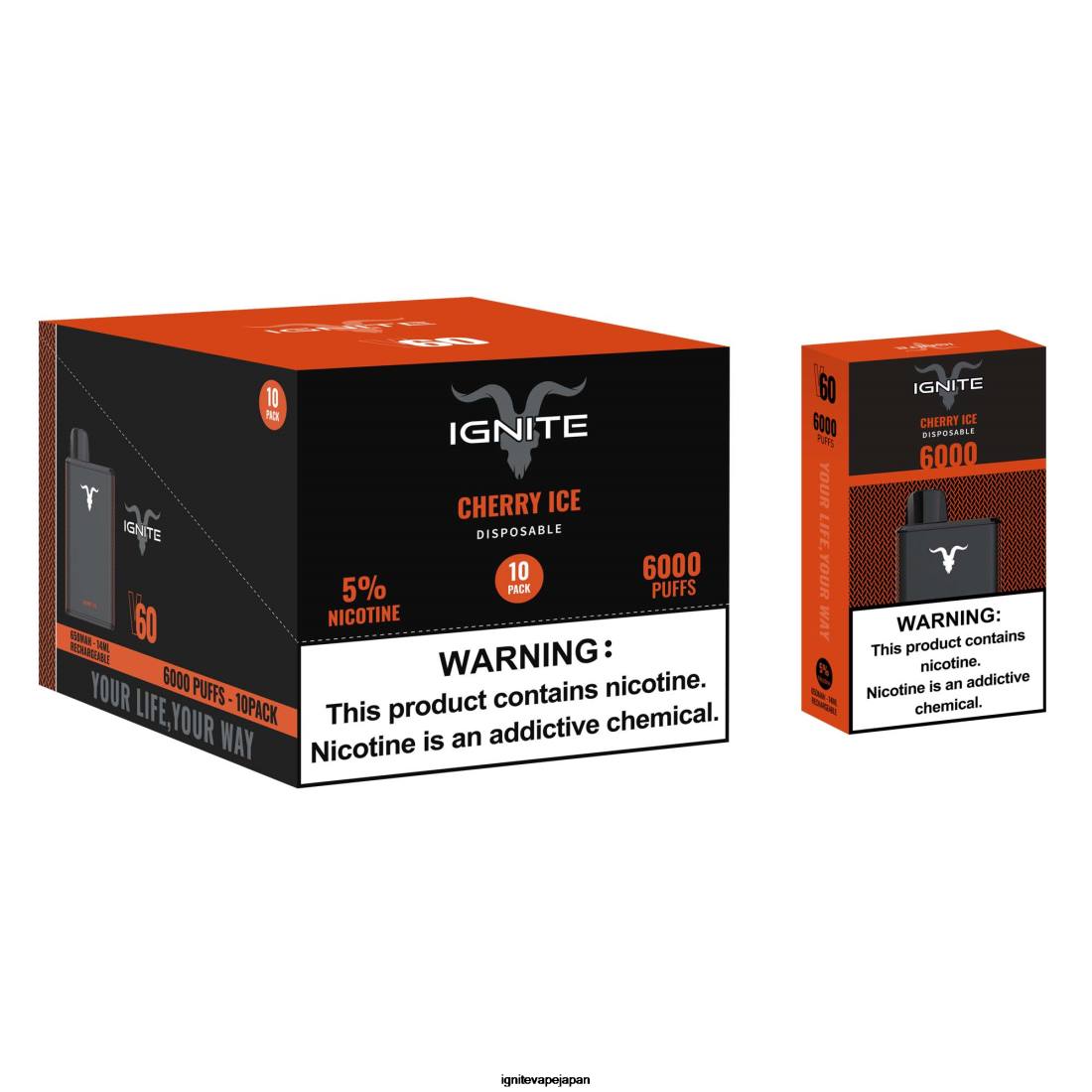 IGNITE V60 VAPEペン10本パック チェリーアイス 8F0V17 - IGNITE Vape Japan