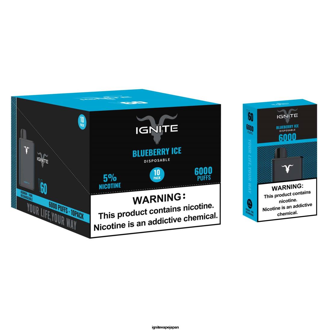 IGNITE V60 VAPEペン10本パック スイカアップルアイス 8F0V28 - IGNITE シーシャ