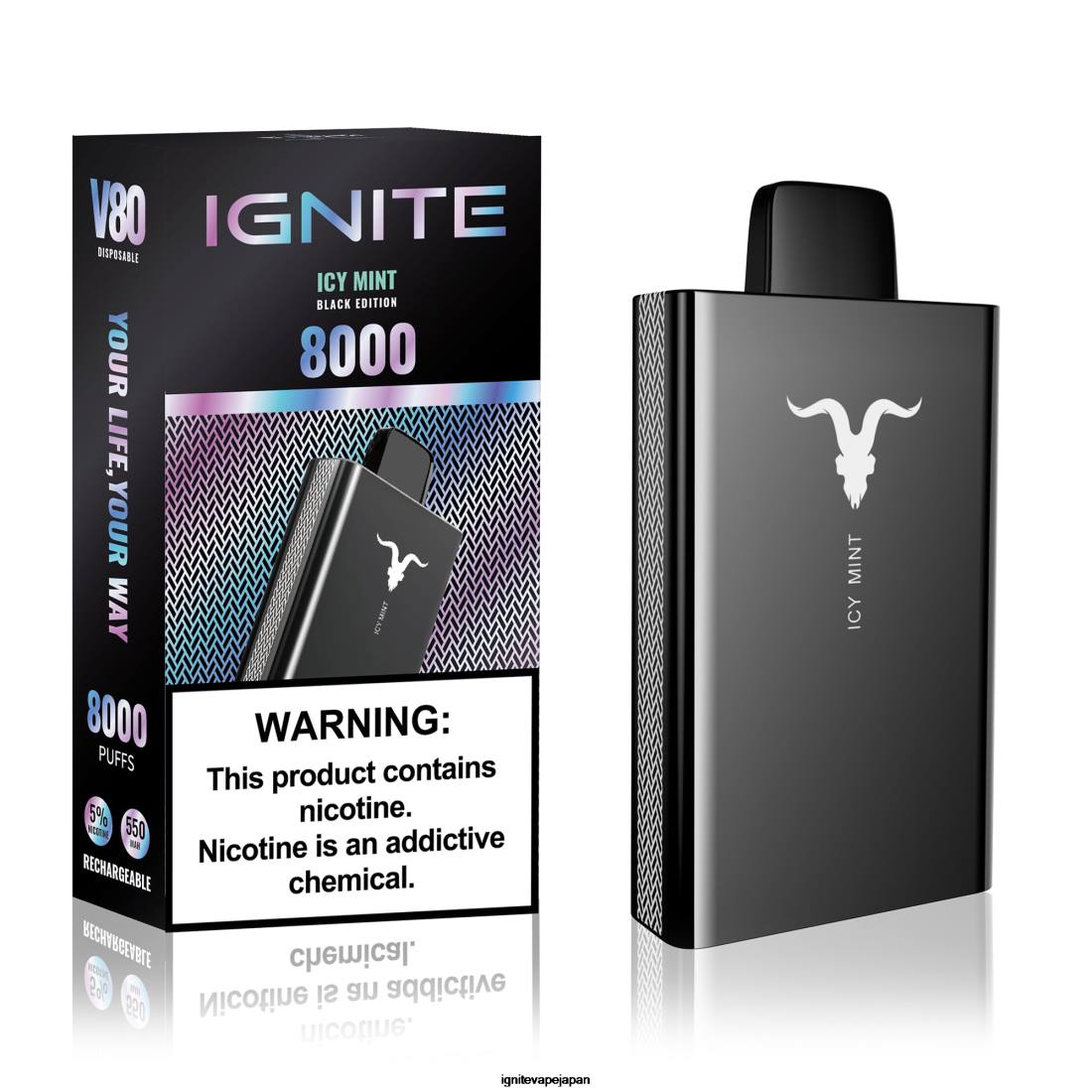 IGNITE V80 ベイプペン アイシーミント 8F0V47 - IGNITE Vape Japan